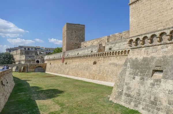 Paesaggio Intorno Castello Svevo Bari Capoluogo Della Regione Puglia Nel — Foto Stock