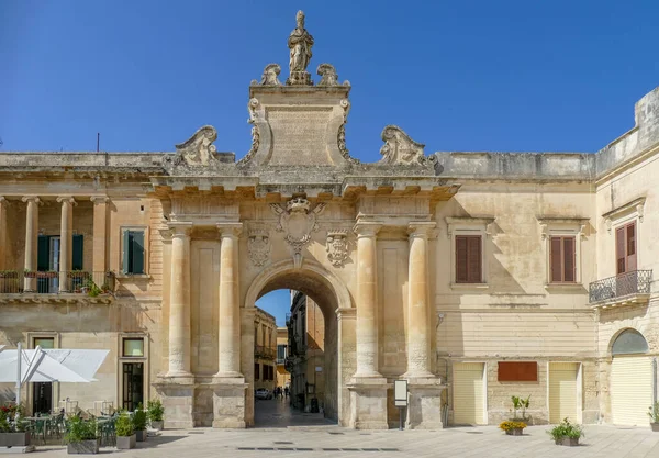 Porta San Biagio Lecce Una Ciudad Apulia Italia —  Fotos de Stock