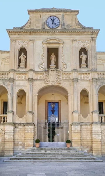 Brama Palazzo Arcivescovile Lecce Mieście Apulii Włochy — Zdjęcie stockowe