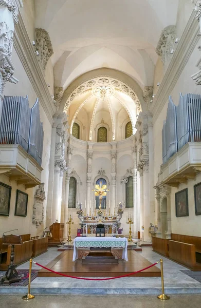 Intérieur Basilique Santa Croce Lecce Une Ville Des Pouilles Italie — Photo