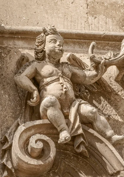 Detail Church Domenico Martina Franca Town Apulia Southern Italy — Stock Photo, Image