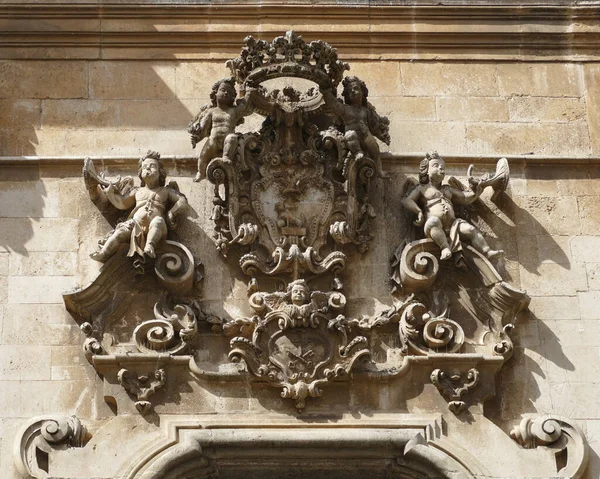 Detail Church Domenico Martina Franca Town Apulia Southern Italy — Stock Photo, Image