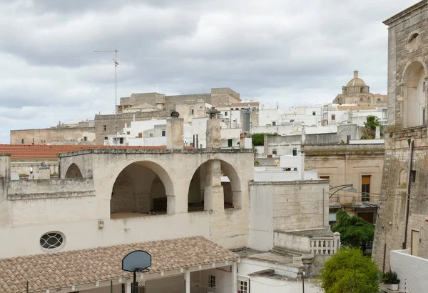 Architectonische Impressie Van Ostuni Een Stad Apulië Italië — Stockfoto