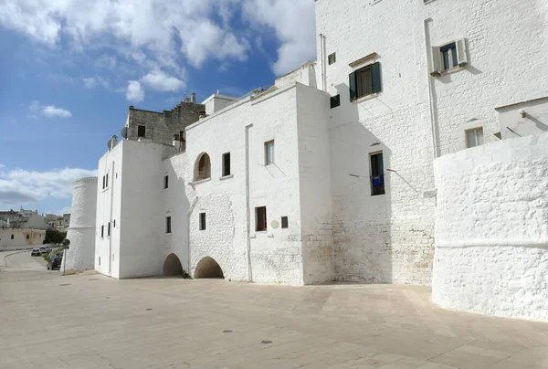 Impression Architecturale Ostuni Une Ville Des Pouilles Italie — Photo