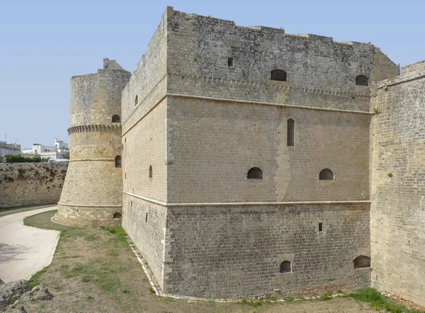 Paisaje Alrededor Fortaleza Castello Aragonese Otranto Una Ciudad Apulia Sur —  Fotos de Stock