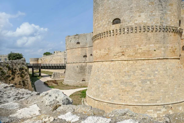 Paisaje Alrededor Fortaleza Castello Aragonese Otranto Una Ciudad Apulia Sur —  Fotos de Stock