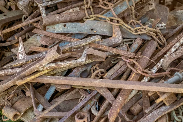 Full Frame Scrap Metal Closeup — Stock Photo, Image