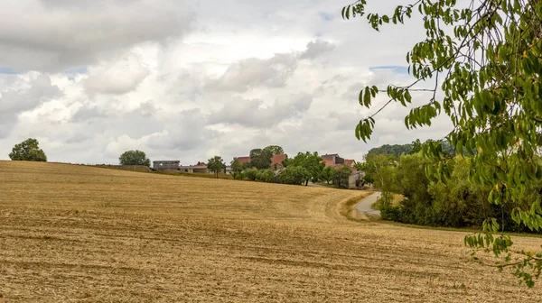 Clouded Farmland Scenery Hohenlohe Area Southern Germany Late Summer Time — Stockfoto
