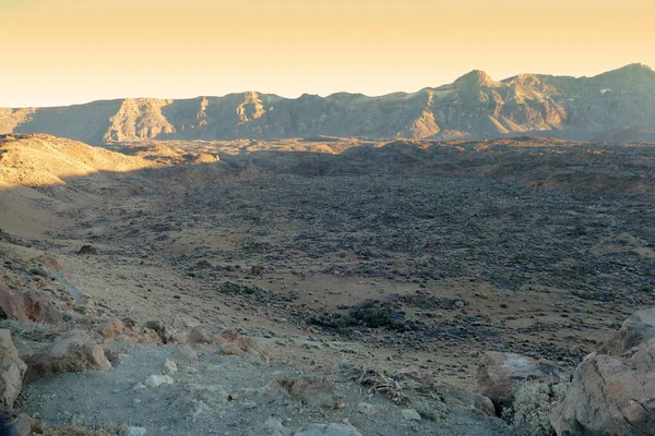 Večerní Scenérie Kolem Národního Parku Teide Tenerife Kanárské Ostrovy Španělsko — Stock fotografie