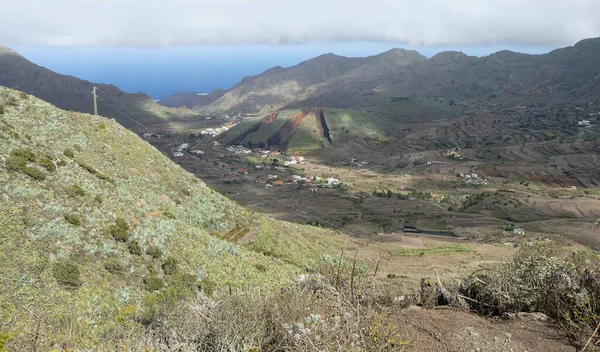 Bergslandskap Mellan Masca Och Teno Teneriffa Kanarieöarna Spanien — Stockfoto