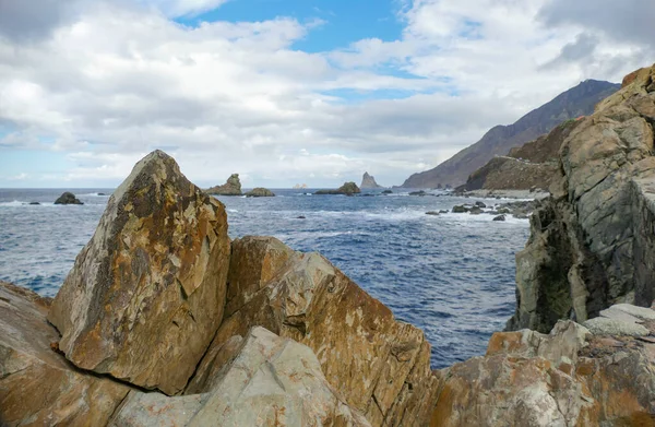 Paisajes Playa Playa San Roque Alrededor Taganana Tenerife Islas Canarias —  Fotos de Stock