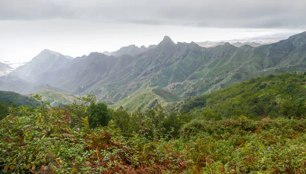 Impression Runt Bergskedja Som Heter Macizo Anaga Teneriffa Kanarieöarna — Stockfoto