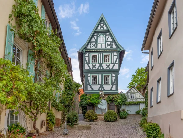 Half Timbering Badgasse Bad Wimpfen Historic Spa Town District Heilbronn — Stock Photo, Image