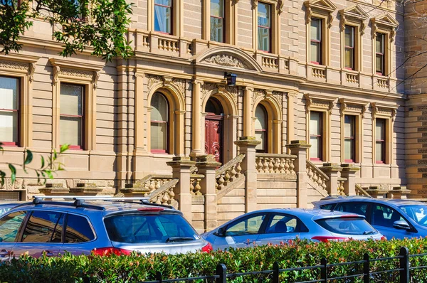 Detalles Del Edificio Del Departamento Hacienda Finanzas Hobart Tasmania Australia — Foto de Stock