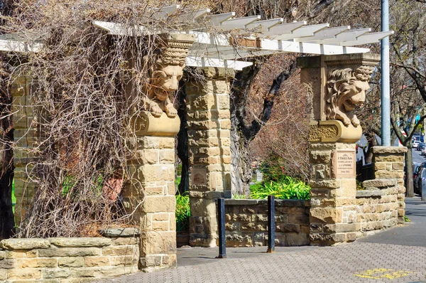 Каменные Львы Парка Святого Давида Вырезаны 1884 Году Ричардом Паттерсоном — стоковое фото