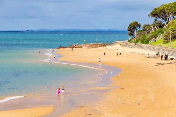 Низький Приплив Пляжі Коуз Вікторія Австралія — стокове фото