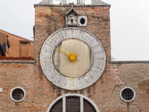 Reloj Horas Del Siglo Sobre Entrada San Giacomo Rialto Solo — Foto de Stock