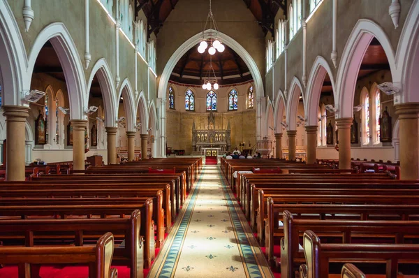 Interiér Památkově Chráněné Katedrály Marie Josefa Armidale Nsw Austrálie — Stock fotografie