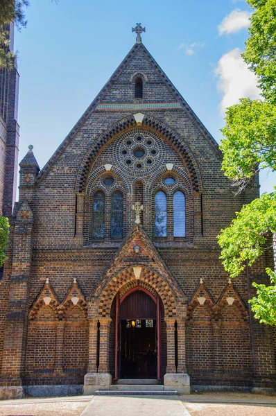 Fasáda Památkově Chráněné Anglikánské Katedrály Svatého Petra Armidale Nsw Austrálie — Stock fotografie