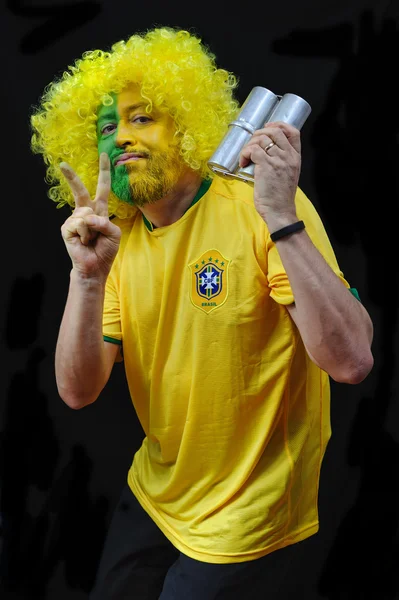 Brazylijski kibica — Zdjęcie stockowe