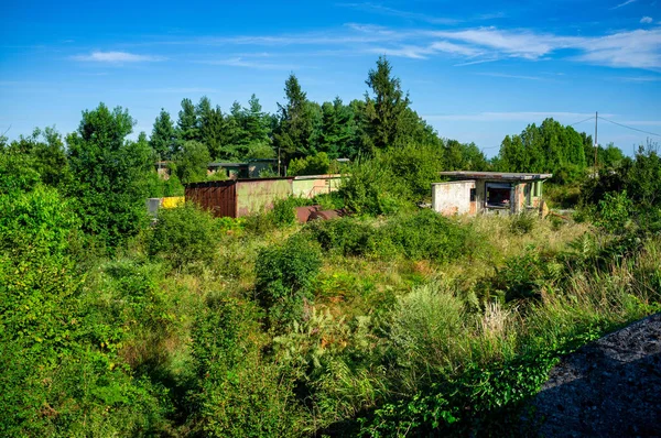 Área Abandonada Antigua Base Militar Fuerza Aérea Italiana Cima Del —  Fotos de Stock