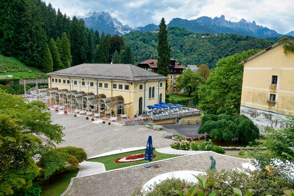 Recoaros thermal spa complex, which is located in a 220000 square meter park, is surrounded by buildings of significant historical and artistic relevance  