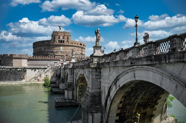 Кастель Сант Анджело Або Мавзолей Адріана Римі Італія Побудований Стародавньому — стокове фото