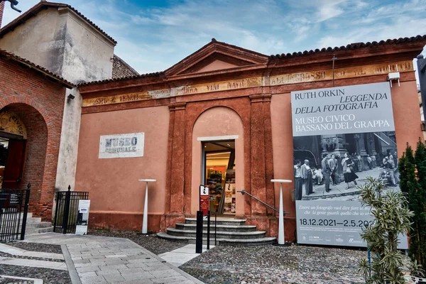 Marzo 2022 Museo Cívico Bassano Del Grappa Italia Entrada Exposición —  Fotos de Stock