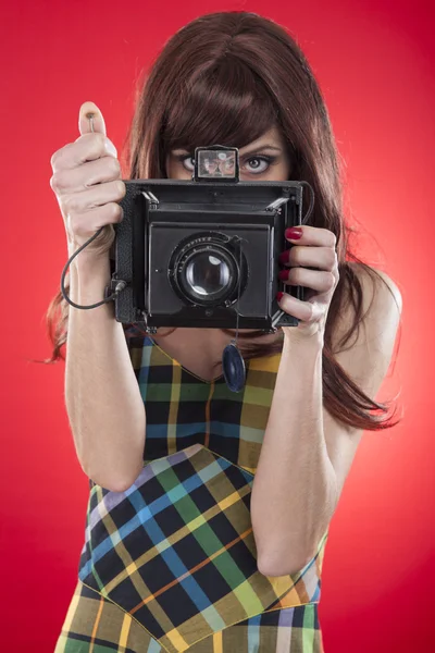 Pin-up-Fotograf — Stockfoto