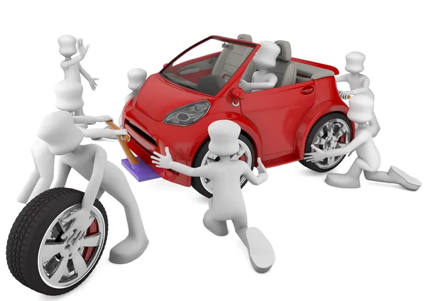 Taller de coches Imágenes De Stock Sin Royalties Gratis