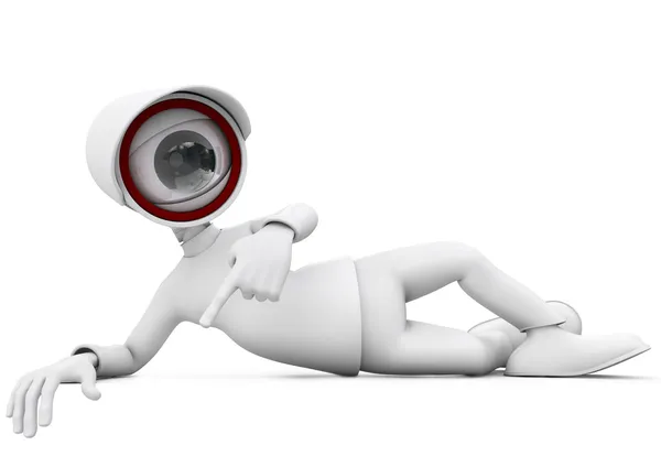 yalan izliyor ve işaret