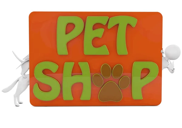 Banner de tienda de mascotas — Foto de Stock