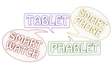 Teknolojik cihazlar metin-konuşma balonu