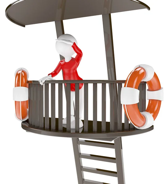 3d Lifeguard chair — Stock Photo, Image