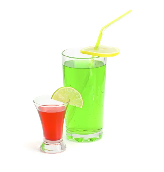 Cocktails alkoholist med en lime — Stockfoto