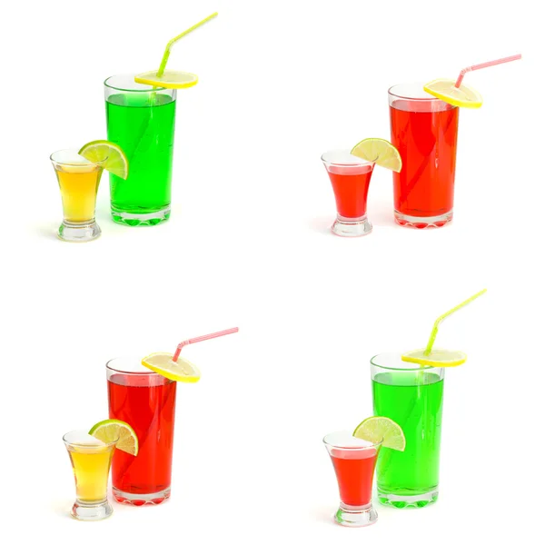 Collage of drinks — Stock Photo, Image