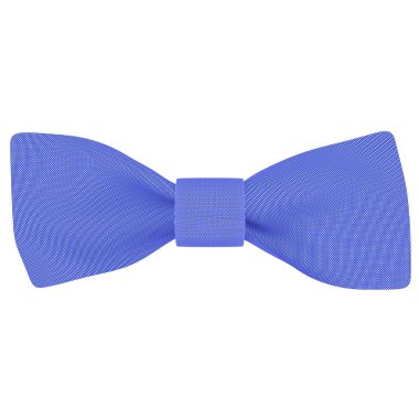 Beyaz arkaplanda mavi fiyonk