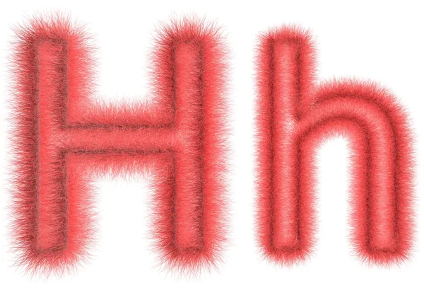 Symbolen "h" från ull — Stockfoto