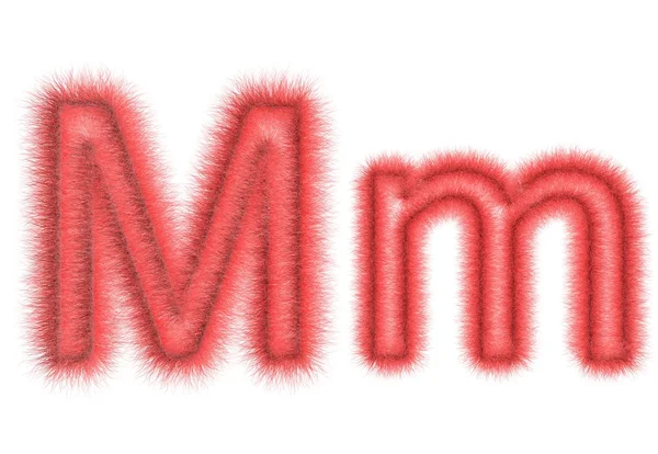 Symbol "M" from wool — Stock Photo, Image