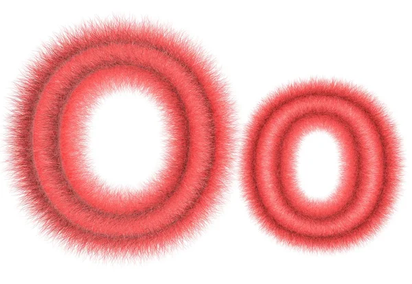 Symbol "O" from wool — Stock Photo, Image