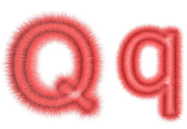 Symbol "Q" from wool — Stock Photo, Image