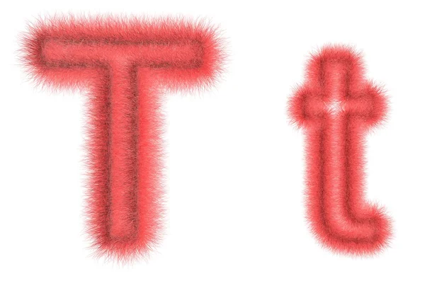 Symbol "T" from wool — Stock Photo, Image