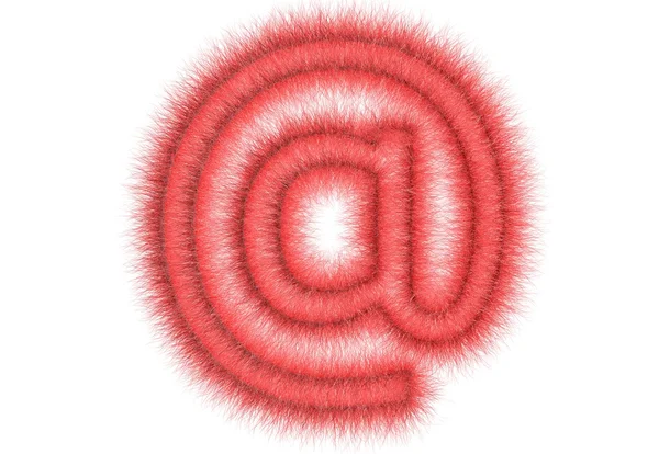 Symbol "a" from wool — Stock Photo, Image