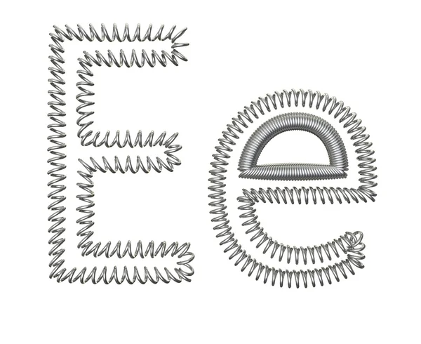 The "E" of a spring — Stock Photo, Image