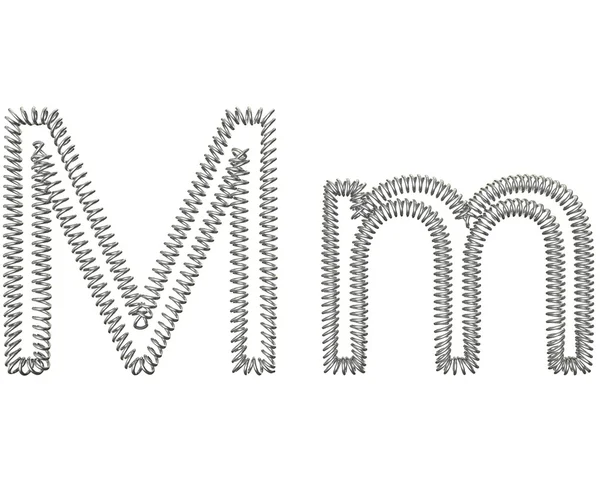 The "M" of a spring — Stock Photo, Image