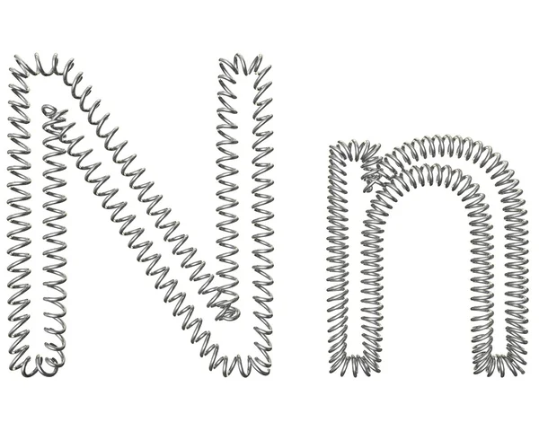 The "N" of a spring — Stock Photo, Image