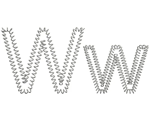 The "W" of a spring — Stock Photo, Image