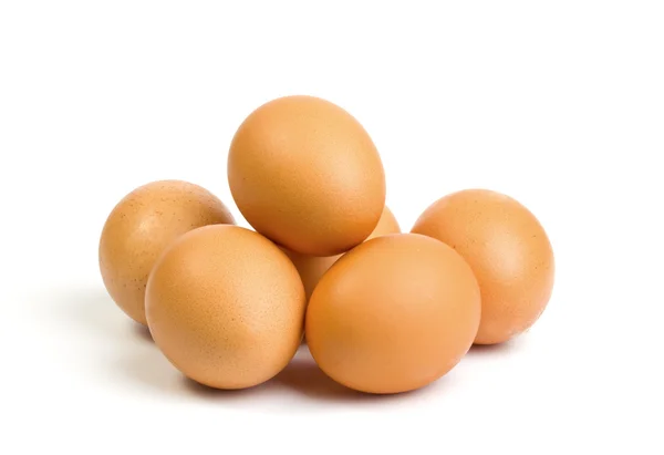Uova su sfondo bianco — Foto Stock