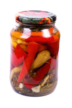 Bankada baharat ve biber turşusu