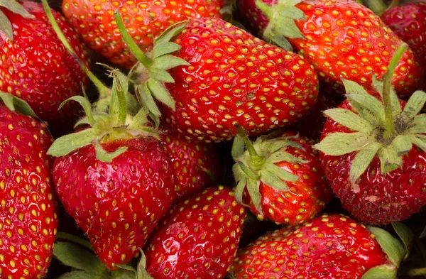 The texture of strawberries — Stock Photo, Image